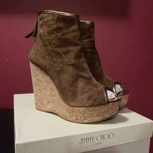 Jimmy Choo suede booties